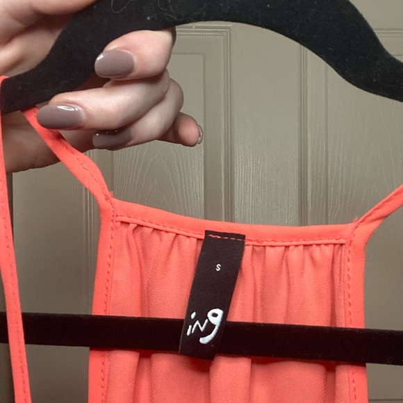 Peach Ruffle ING Top - Picture 3 of 4